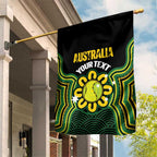 Personalised Australia Tennis Garden Flag Go Aussie Aboriginal Art - Aussie Hoodie