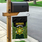 Personalised Australia Tennis Garden Flag Go Aussie Aboriginal Art - Aussie Hoodie
