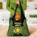 Personalised Australia Tennis Grocery Bag Go Aussie Aboriginal Art - Aussie Hoodie