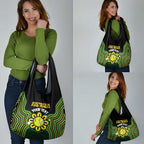 Personalised Australia Tennis Grocery Bag Go Aussie Aboriginal Art - Aussie Hoodie