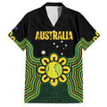 Personalised Australia Tennis Hawaiian Shirt Go Aussie Aboriginal Art - Aussie Hoodie