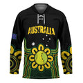 Personalised Australia Tennis Hockey Jersey Go Aussie Aboriginal Art - Aussie Hoodie