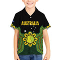 Personalised Australia Tennis Kid Hawaiian Shirt Go Aussie Aboriginal Art - Aussie Hoodie