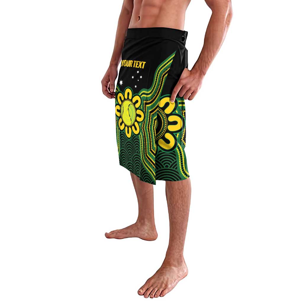 Personalised Australia Tennis Lavalava Go Aussie Aboriginal Art - Aussie Hoodie