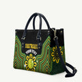 Personalised Australia Tennis Leather Bag Go Aussie Aboriginal Art - Aussie Hoodie