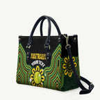 Personalised Australia Tennis Leather Bag Go Aussie Aboriginal Art - Aussie Hoodie