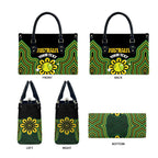 Personalised Australia Tennis Leather Bag Go Aussie Aboriginal Art - Aussie Hoodie