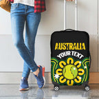 Personalised Australia Tennis Luggage Cover Go Aussie Aboriginal Art - Aussie Hoodie