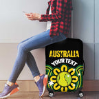 Personalised Australia Tennis Luggage Cover Go Aussie Aboriginal Art - Aussie Hoodie