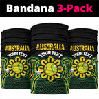 Personalised Australia Tennis Neck Gaiter Go Aussie Aboriginal Art - Aussie Hoodie