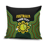 Personalised Australia Tennis Pillow Cover Go Aussie Aboriginal Art - Aussie Hoodie