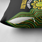 Personalised Australia Tennis Pillow Cover Go Aussie Aboriginal Art - Aussie Hoodie
