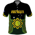 Personalised Australia Tennis Polo Shirt Go Aussie Aboriginal Art - Aussie Hoodie