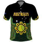 Personalised Australia Tennis Polo Shirt Go Aussie Aboriginal Art - Aussie Hoodie