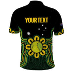 Personalised Australia Tennis Polo Shirt Go Aussie Aboriginal Art - Aussie Hoodie