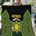 Personalised Australia Tennis Quilt Go Aussie Aboriginal Art - Aussie Hoodie