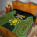 Personalised Australia Tennis Quilt Go Aussie Aboriginal Art - Aussie Hoodie