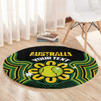 Personalised Australia Tennis Round Carpet Go Aussie Aboriginal Art - Aussie Hoodie