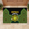 Personalised Australia Tennis Rubber Doormat Go Aussie Aboriginal Art - Aussie Hoodie