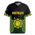 Personalised Australia Tennis Rugby Jersey Go Aussie Aboriginal Art - Aussie Hoodie