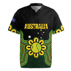 Personalised Australia Tennis Rugby Jersey Go Aussie Aboriginal Art - Aussie Hoodie
