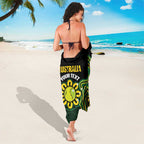 Personalised Australia Tennis Sarong Go Aussie Aboriginal Art - Aussie Hoodie