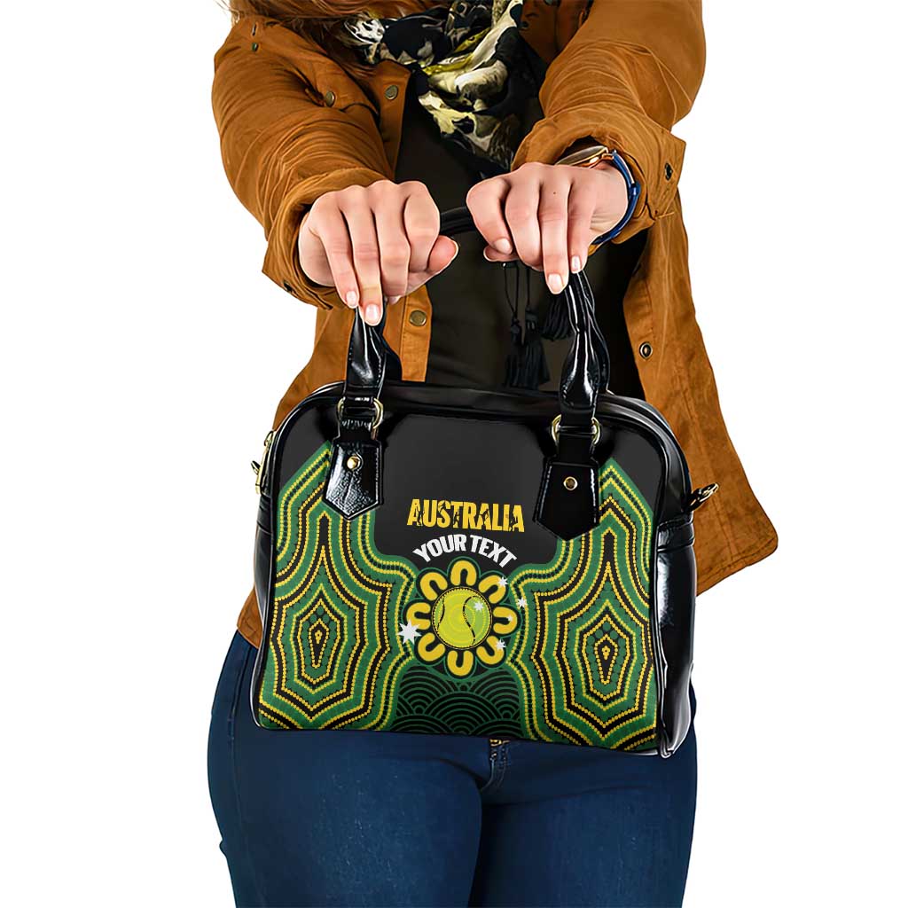 Personalised Australia Tennis Shoulder Handbag Go Aussie Aboriginal Art - Aussie Hoodie