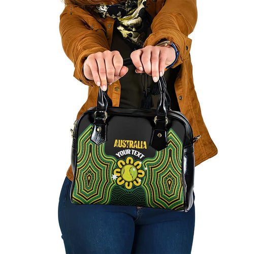 Personalised Australia Tennis Shoulder Handbag Go Aussie Aboriginal Art - Aussie Hoodie