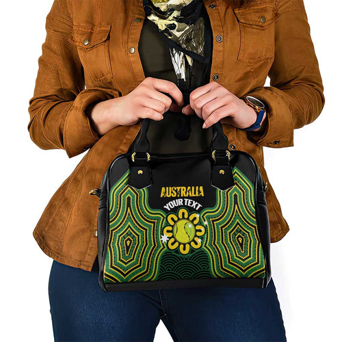 Personalised Australia Tennis Shoulder Handbag Go Aussie Aboriginal Art - Aussie Hoodie
