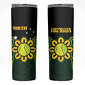 Personalised Australia Tennis Skinny Tumbler Go Aussie Aboriginal Art - Aussie Hoodie