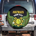 Personalised Australia Tennis Spare Tire Cover Go Aussie Aboriginal Art - Aussie Hoodie