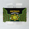 Personalised Australia Tennis Tablecloth Go Aussie Aboriginal Art - Aussie Hoodie
