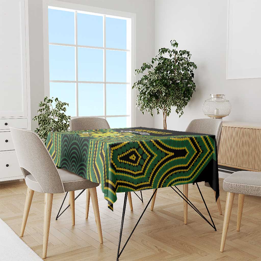 Personalised Australia Tennis Tablecloth Go Aussie Aboriginal Art - Aussie Hoodie