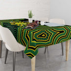 Personalised Australia Tennis Tablecloth Go Aussie Aboriginal Art - Aussie Hoodie