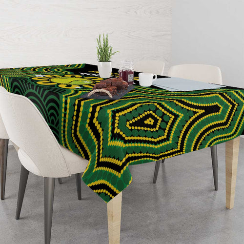 Personalised Australia Tennis Tablecloth Go Aussie Aboriginal Art - Aussie Hoodie