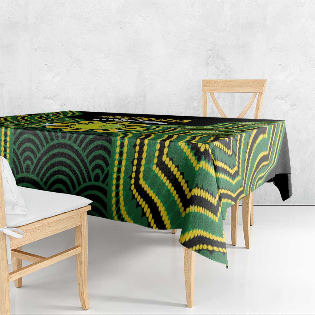Personalised Australia Tennis Tablecloth Go Aussie Aboriginal Art - Aussie Hoodie