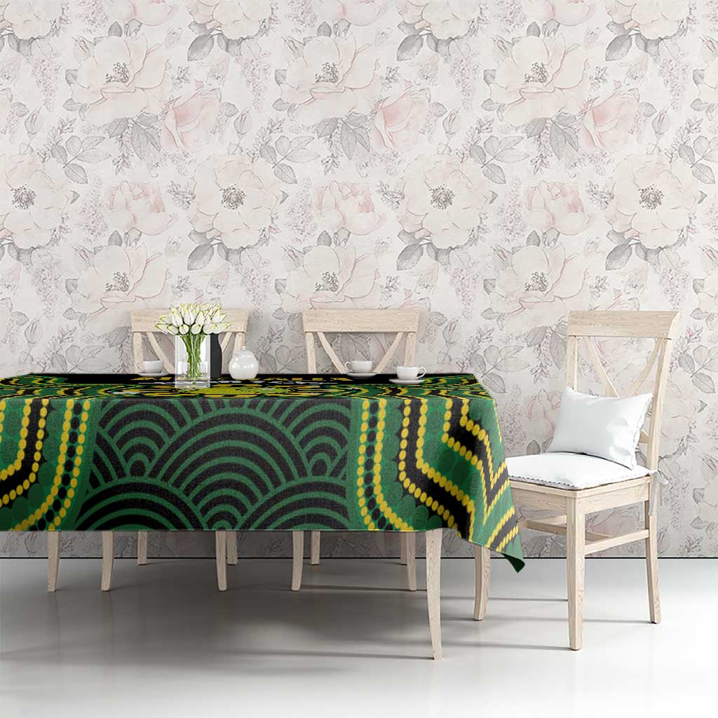 Personalised Australia Tennis Tablecloth Go Aussie Aboriginal Art - Aussie Hoodie
