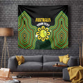 Personalised Australia Tennis Tapestry Go Aussie Aboriginal Art - Aussie Hoodie