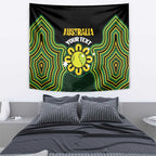 Personalised Australia Tennis Tapestry Go Aussie Aboriginal Art - Aussie Hoodie