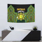 Personalised Australia Tennis Tapestry Go Aussie Aboriginal Art - Aussie Hoodie