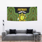 Personalised Australia Tennis Tapestry Go Aussie Aboriginal Art - Aussie Hoodie