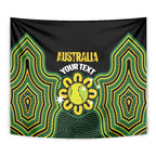 Personalised Australia Tennis Tapestry Go Aussie Aboriginal Art - Aussie Hoodie