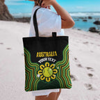 Personalised Australia Tennis Tote Bag Go Aussie Aboriginal Art - Aussie Hoodie