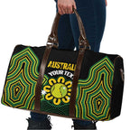 Personalised Australia Tennis Travel Bag Go Aussie Aboriginal Art - Aussie Hoodie