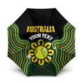 Personalised Australia Tennis Umbrella Go Aussie Aboriginal Art - Aussie Hoodie