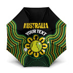 Personalised Australia Tennis Umbrella Go Aussie Aboriginal Art - Aussie Hoodie