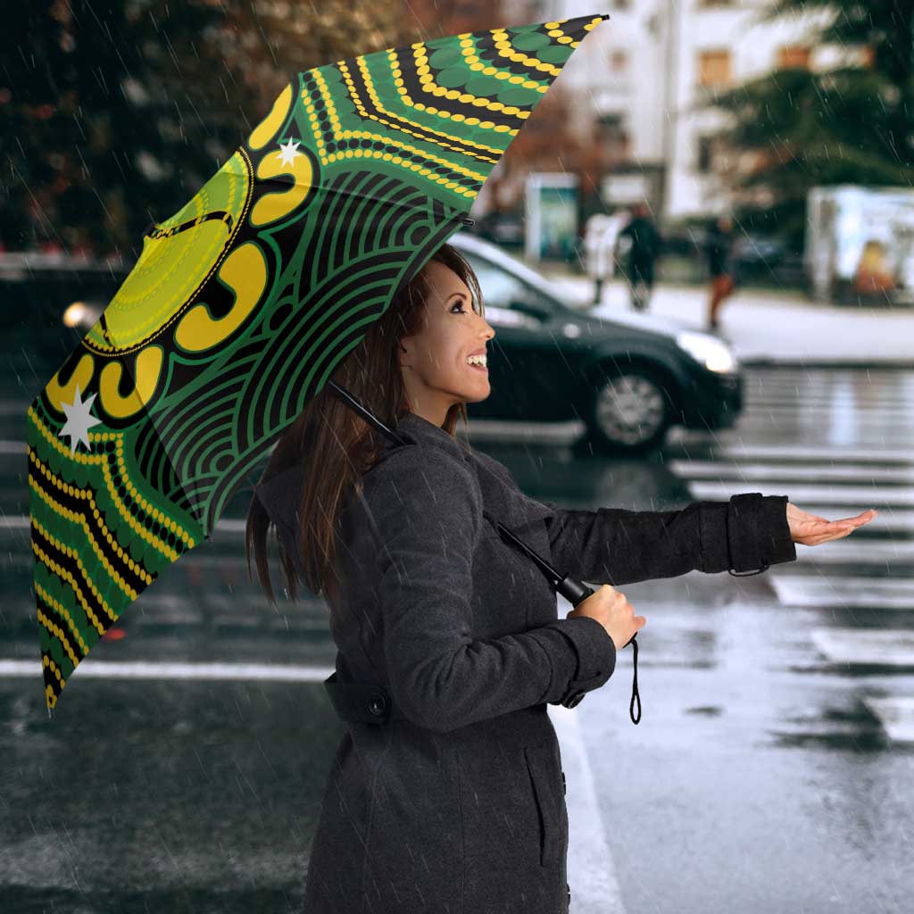 Personalised Australia Tennis Umbrella Go Aussie Aboriginal Art - Aussie Hoodie