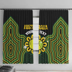 Personalised Australia Tennis Window Curtain Go Aussie Aboriginal Art - Aussie Hoodie
