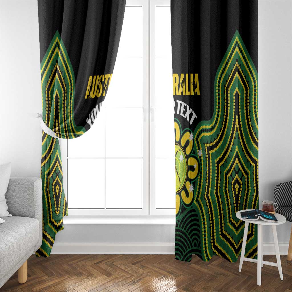 Personalised Australia Tennis Window Curtain Go Aussie Aboriginal Art - Aussie Hoodie
