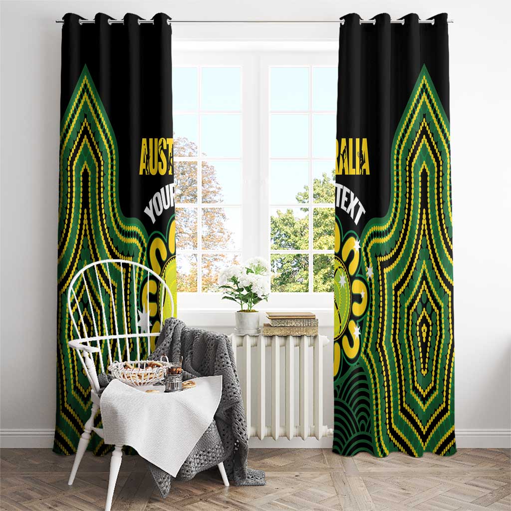Personalised Australia Tennis Window Curtain Go Aussie Aboriginal Art - Aussie Hoodie